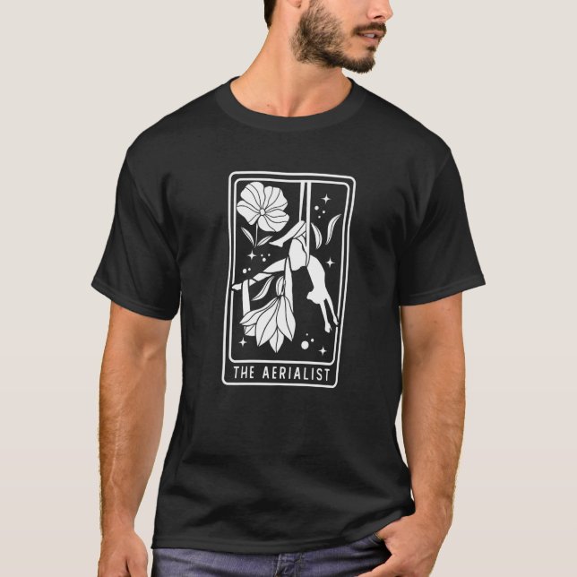Aerialist Floral Acrobatics Dancer Aerial Silk Cir T-Shirt (Vorderseite)