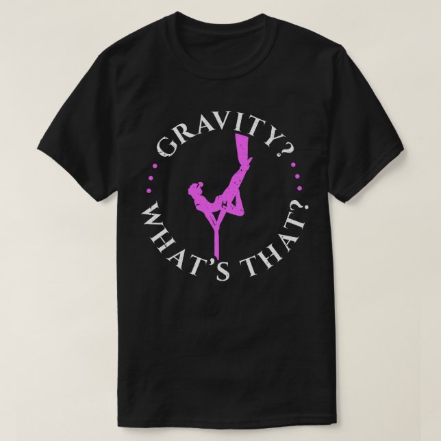 Aerialist Gravity Aerial Gymnastic Silk Aerial Yog T-Shirt (Design vorne)