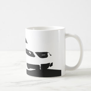Aero Front Saabs 9-5 - Holzkohle auf hellem Kaffeetasse