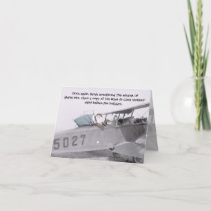Aero Santa! -Mitteilungskarte Feiertagskarte