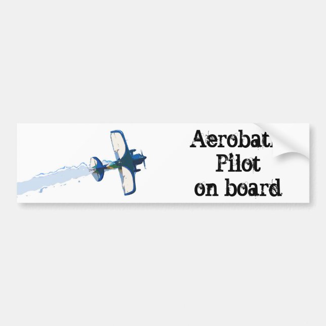 Aerobatic Pilot an Bord Autoaufkleber (Vorne)