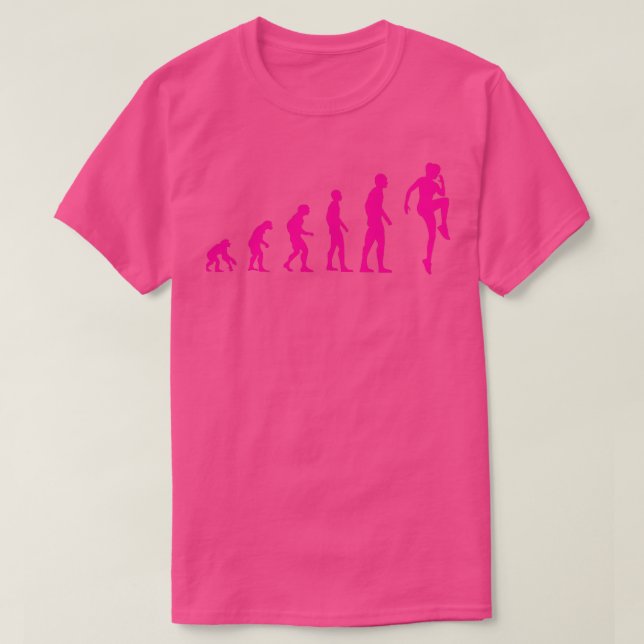 Aerobic Evolution Funny Gymnastik Geschenk 1 T-Shirt (Design vorne)