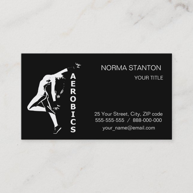 Aerobic Visitenkarte (Vorderseite)