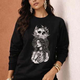 Aerodynamisches Luftdrachen-Design Modernes Blue Sweatshirt