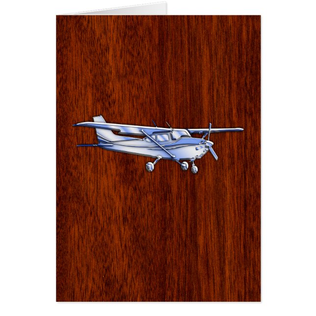Aéronef Classique Chrome Cessna Flying Mahogany (Devant)