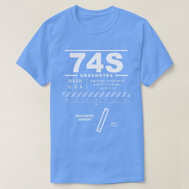 Aéroport d'Anacortes OTS 74S T-Shirt (Design devant)