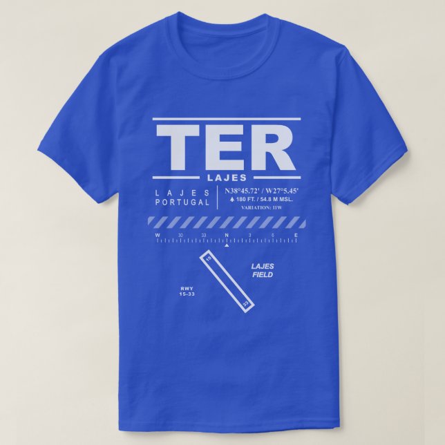 Aéroport de Lajes / Champ de Lajes T-Shirt TER (Design devant)