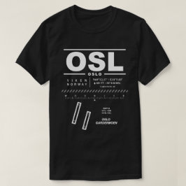 Aéroport Gardermoen d'Oslo OSL T-Shirt