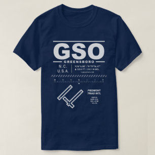 Aéroport international Piedmont Triad GSO T-Shirt