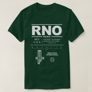 Aéroport international Reno Tahoe RNO T-Shirt