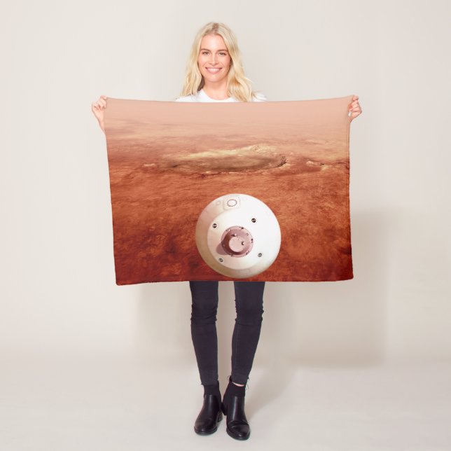 Aeroshell mit Dauerabstieg in die Mars Fleecedecke (Beispiel)