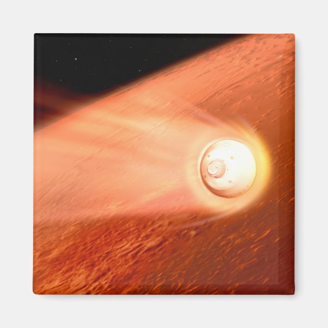 Aeroshell mit Dauerabstieg in die Mars Magnet (Vorne)