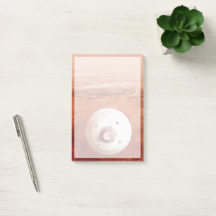 Aeroshell mit Dauerabstieg in die Mars Post-it Klebezettel