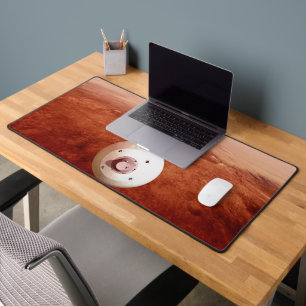 Aeroshell mit Dauerabstieg in die Mars Schreibtischunterlage