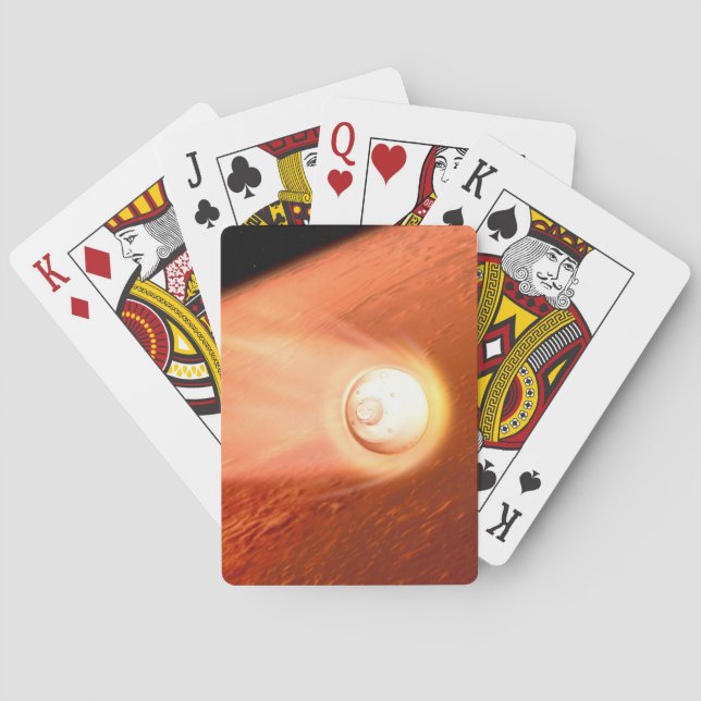 Aeroshell mit Dauerabstieg in die Mars Spielkarten (Rückseite)