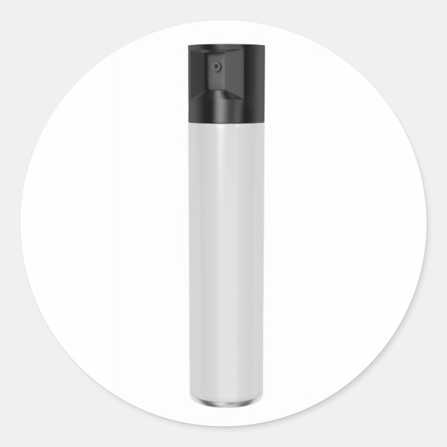 Aerosolsprühdose Runder Aufkleber (Vorderseite)