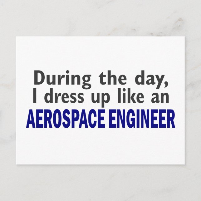 AEROSPACE ENGINEER während des Tages Postkarte (Vorderseite)