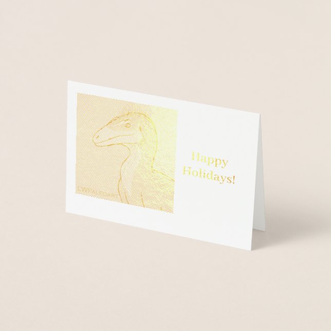 Aerosteon Happy Holidays Foil Card Folienkarte (Vorderseite)