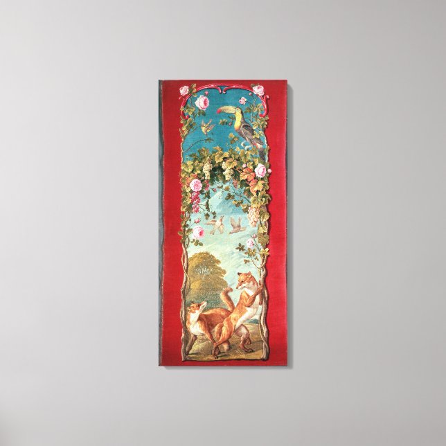 Aesop's Fable Der Fuchs und die Trauben Leinwanddruck (Vorderseite)