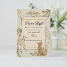 Aesop's Storybook Book Diaper Raffle Karten