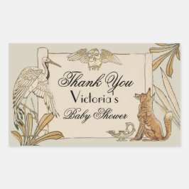 Aesop's Storybook Rechteckiger Aufkleber