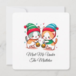 Aesthetic Christmas Pattern Santa Candy Minimalist Einladung