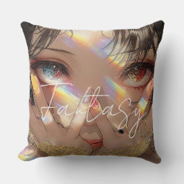 Aesthetic / Dark Fantasy Girl Kissen