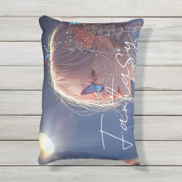 Aesthetic / Dark Fantasy Girl Kissen Für Draußen