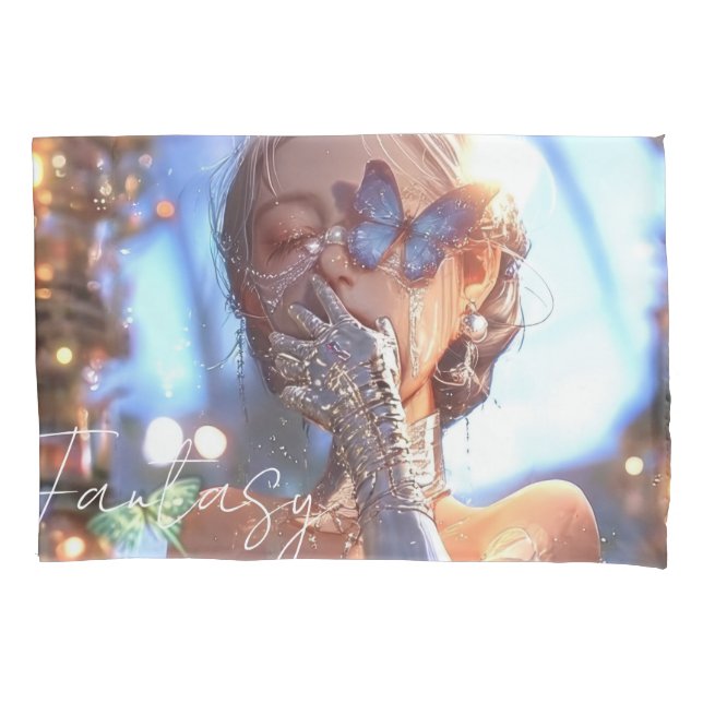 Aesthetic / Dark Fantasy Girl Kissenbezug (Vorderseite)