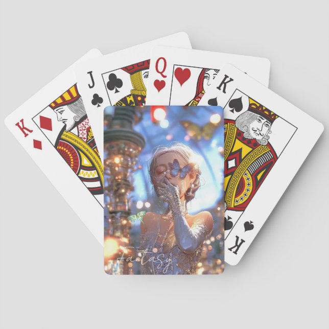Aesthetic / Dark Fantasy Girl Spielkarten (Rückseite)