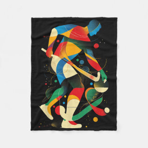 Aesthetic Field Hockey Player auf Athletic Field H Fleecedecke