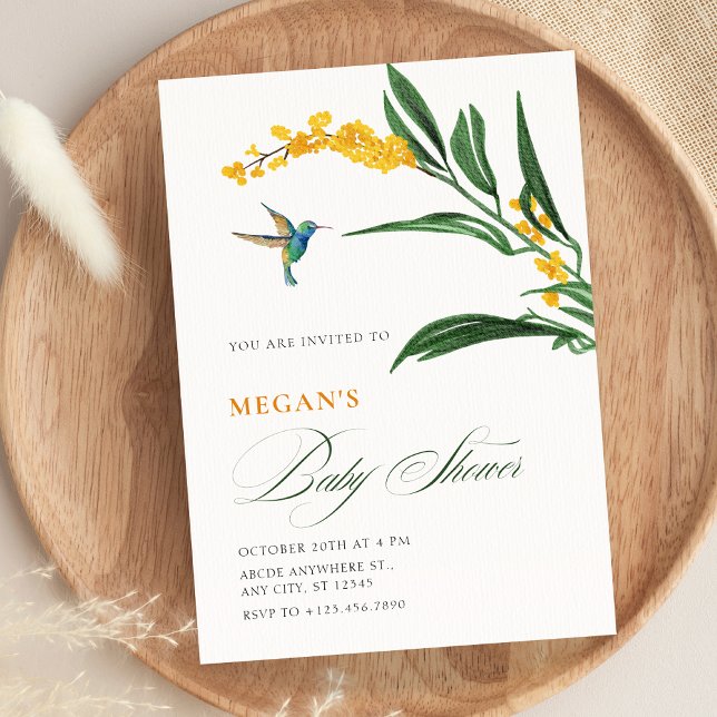Aesthetic Floral garden baby shower Einladung (Von Creator hochgeladen)