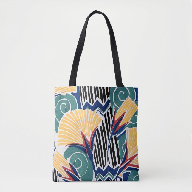 Aesthetic flower pattern background  tasche (Vorderseite)