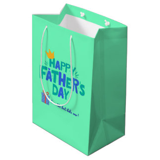Aesthetic Happy Dather's Day Gift Bag Mittlere Geschenktüte