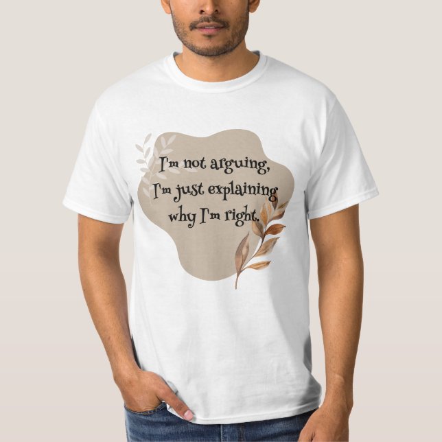 Aesthetic Leaf Design T-Shirt (Vorderseite)