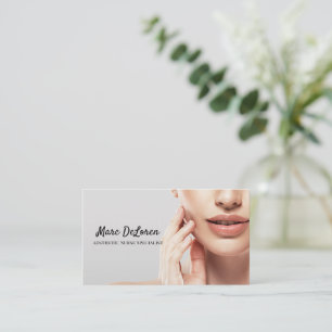 Aesthetic Nurse  Injector Cosmetic Surgeon Busines Visitenkarte