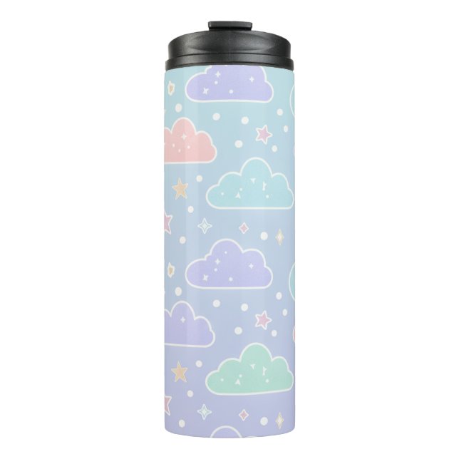 Aesthetic Pastel Cloud Insulated Tumbler Thermosbecher (Vorderseite)