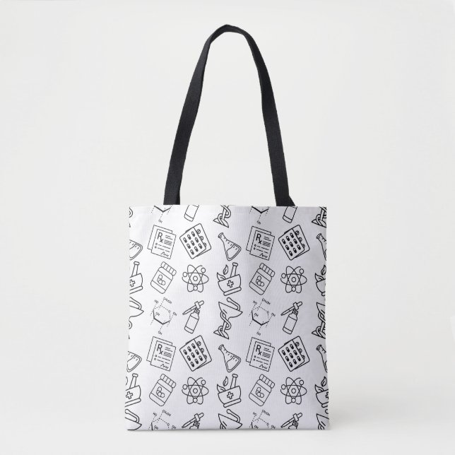 Aesthetic PharmD & Laboratory Science Tote Bag Tasche (Vorderseite)