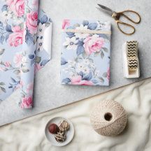 Aesthetic Shabby Chic Pink Roses Seamless Pattern