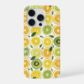 Aesthetic Summer Lemon Pattern iPhone Case 15 Pro Hülle