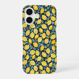 Aesthetic Summer Lemon Pattern iPhone Case 16 Hülle