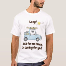 Aesthetic Summer Vacation Loop Character T-Shirt