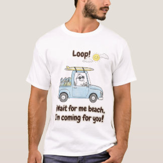 Aesthetic Summer Vacation Loop Character T-Shirt