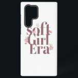 Aesthetic Trendy "Soft Girl Era" Samsung Galaxy Hülle<br><div class="desc">Embrace your gentle and romantic side with this beautiful "Soft Girl Era" graphic. The elegant,  flowing script,  paired with delicate,  minimalist flowers,  perfectly captures the soft girl aesthetic. It's a chic and trendy statement celebrating femininity,  self-care,  and a softer approach to life.</div>