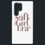 Aesthetic Trendy "Soft Girl Era" Samsung Galaxy Hülle<br><div class="desc">Embrace your gentle and romantic side with this beautiful "Soft Girl Era" graphic. The elegant,  flowing script,  paired with delicate,  minimalist flowers,  perfectly captures the soft girl aesthetic. It's a chic and trendy statement celebrating femininity,  self-care,  and a softer approach to life.</div>