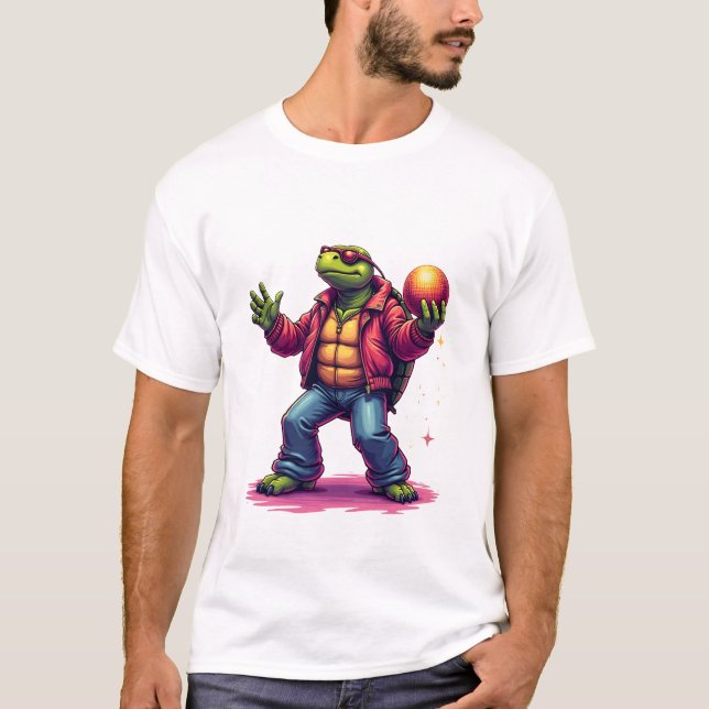 Aesthetic Turtle Disco T - Shirt (Vorderseite)