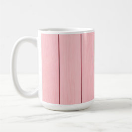 Aesthetic Vertical Wood Pattern Pink Colour  Kaffeetasse