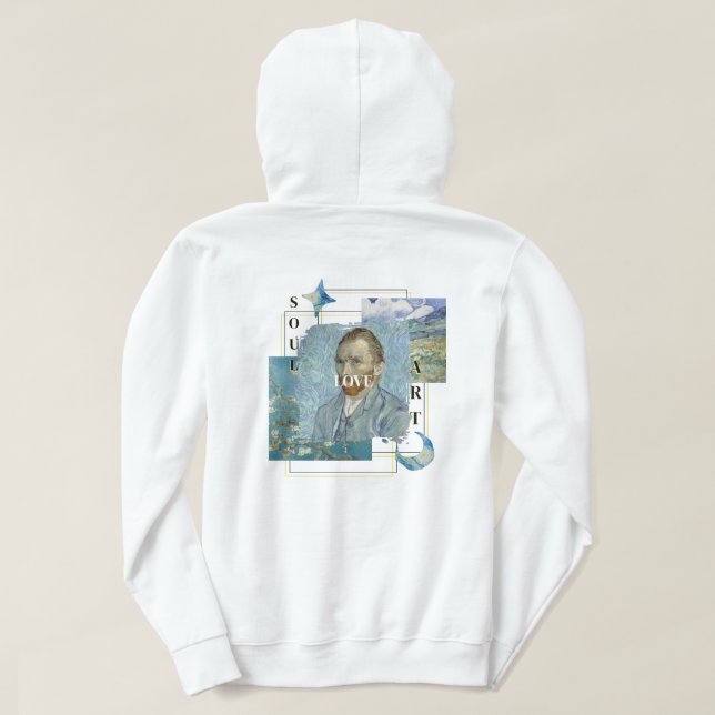 Aesthetic Vincent Van Gogh  Hoodie (Design Rückseite)