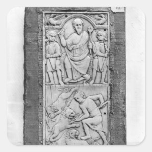 Aetius-Diptychon, rechte Hand Quadratischer Aufkleber