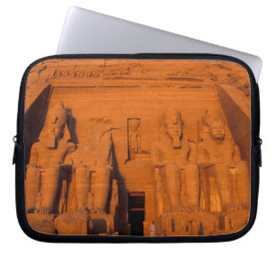 AF, Ägypten, Abu Simbel. Fassade bei Sonnenunterga Laptopschutzhülle